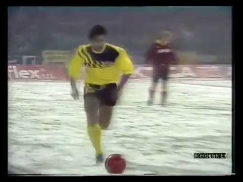 Ulf Kirsten & Matthias Sammer vs Roma Coppa Uefa 1988 1989
