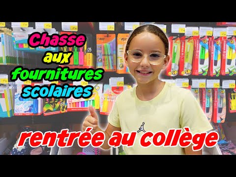 School Supply Hunt at Massilya Middle School - She's going into 6th grade