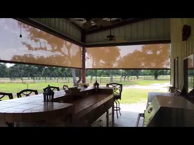 South Texas Outdoor Bar Shades