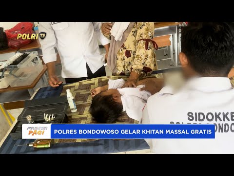 SI DOKKES POLRES BONDOWOSO GELAR KHITAN MASSAL GRATIS DI SMP MUHAMMADIYAH