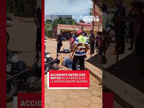 Dos motociclistas resultan gravemente heridos en accidente en Cobija