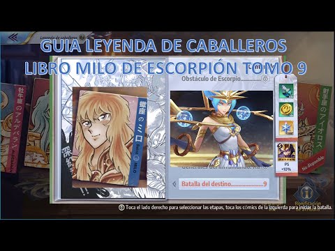 🔱Guía Leyenda de Caballeros🔱 - Libro de Milo - Batalla del Destino - Tomo 9 Saint Seiya Awakening