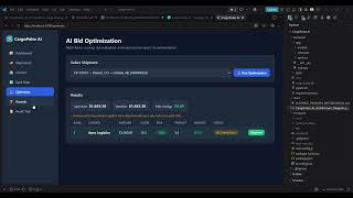 CargoPulse AI: AI-Powered Freight Rate Prediction, Bid Optimization & 