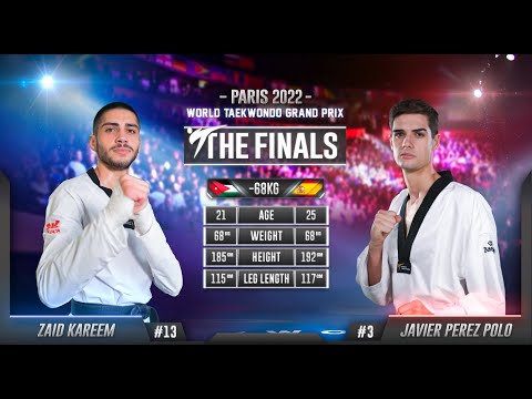 234 Final M 68kg JOR KAREEM Zaid ESP PEREZ POLO Javier | Paris 2022 World Taekwondo Grand-Prix