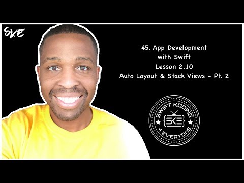 Lesson 2.10 App Development with Swift: Auto Layout and Stack Views - Part 2