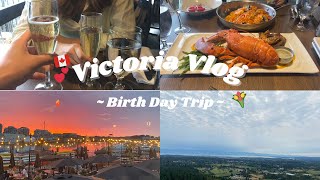 カナダ生活Vlog🇨🇦｜ビクトリア旅行💐｜ハイキング｜誕生日旅行🎂