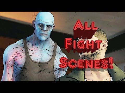 Batman Telltale Series Ep 2 Children of Arkham - All Fight Scenes Variation!