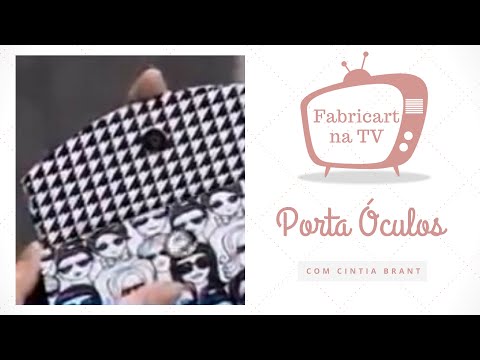 Porta Óculos com Tecidos Fabricart