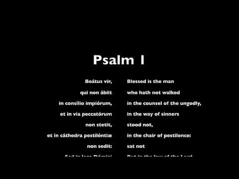 Psalm 1 — Latin Vulgate