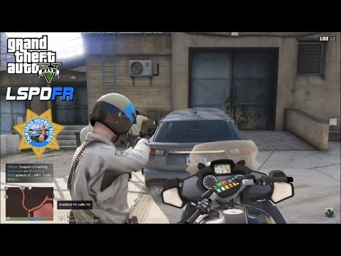 GTA V - LSPDFR 0.4.6 - SAHP/CHP - Highway Bike Patrol - Pursuit Wanted Suspects - 4K