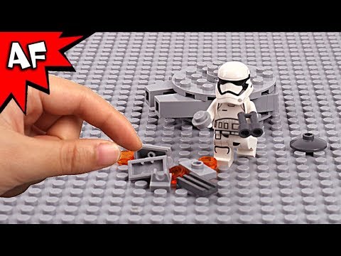 Lego Star Wars Brick Building the Millennium Falcon with Stormtrooper