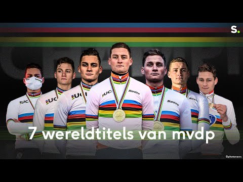 De 7 wereldtitels in het veldrijden van (mede)recordhouder Mathieu van der Poel