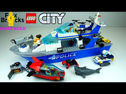 Конструктор LEGO CITY Police «Катер полицейского патруля» 60277 / 276 деталей