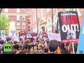LIVE: Tens of thousands descend on London for anti.