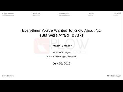 Everything You Always Wanted To Know About Nix (But Were Afraid To Ask)