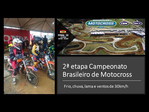 2ª Etapa do Brasileiro de Motocross 65 cc - Teve chuva, lama e vento forte