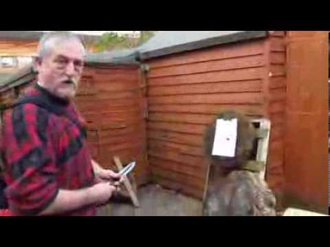 Combat Knife Throwing:  short range - no spin...