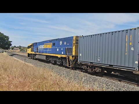3XM4 PN Steelie/intermodal (NR51), Spencer Jnc to Melbourne, 1155, 6/11/24, Stawell VIC