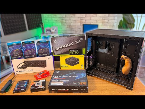 Building a gaming PC with Ryzen 7 9800X3D + RTX 5070 (Gaming Test)