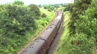 preview picture of video 'The Fellsman, Stanier 8F, 48151 on Lancaster to Carlisle Train'