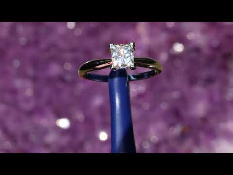 Gold Ring with 0.86ct Natural Diamond