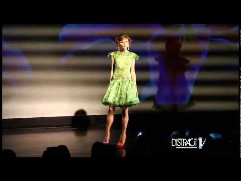 Distract TV's Gitas Cellei at Douglas Hannant fashion show, New York Fashion Week 2012