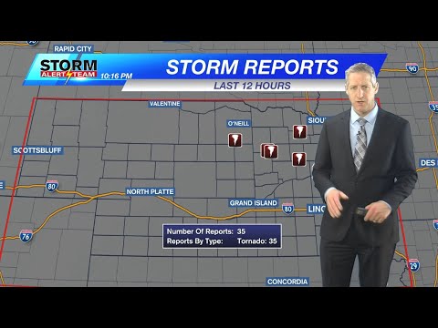 Multiple tornadoes reported in Nebraska