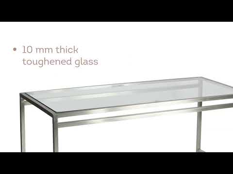 SS304 Nesting Buffet Table With Glass Top