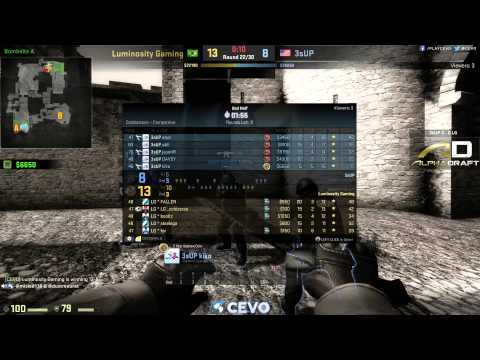 Luminosity vs 3sUP Game 1 (CEVO-P CS:GO Season 8) - Misled & Dust
