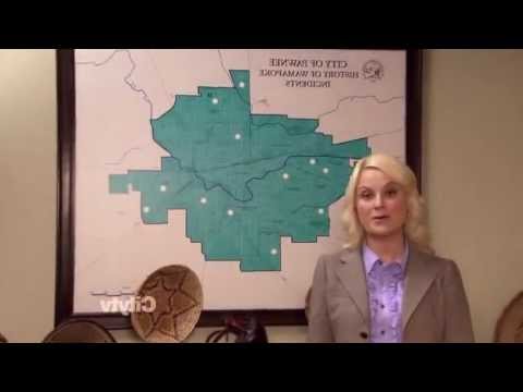 Parks and Recreation - Map of Pawnee atrocities against the indians
