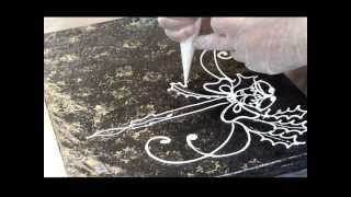 preview picture of video 'Holiday Cake decorating ideas/piping - Christmas Cake Decorations'