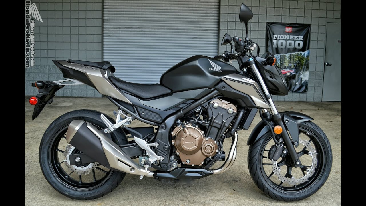 2016 Honda CB500F Naked Sport Bike | Motorcycle Walk-Around Video (500cc) | Matte Black Metallic