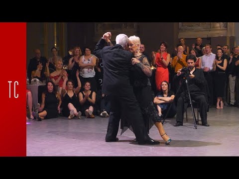  Elba Garcia  and  Nito Garcia  are  dancing  to  the  tango  "  Pata Ancha  "  by  Osvaldo Pugliese  at  Antwerpen Tango Festival  in  2018