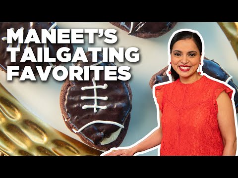 Maneet Chauhan Cooks Tailgating Favorites at Guy Fieri's Ranch | Guy's Ranch Kitchen | Food Network