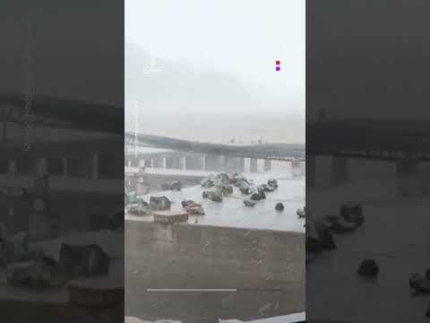 Typhoon Bavi pummels China’s eastern coast