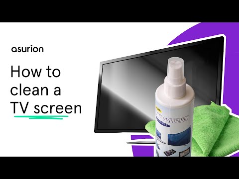 How to safely clean a TV screen