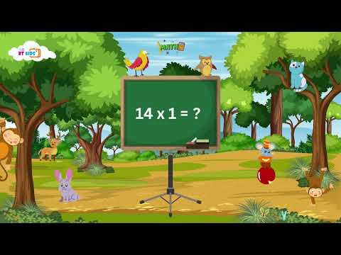 14x1=14 Multiplication, Table of fourteen (14) Tables Song Multiplication Time of tables - Maths