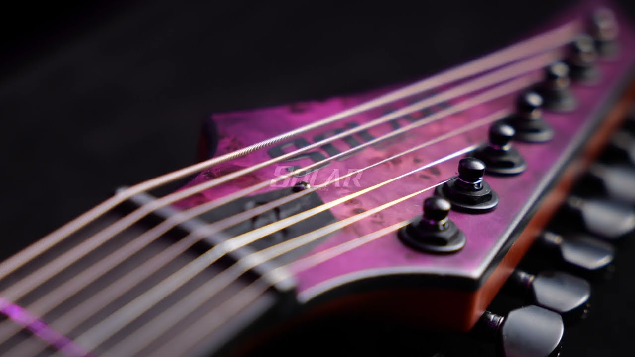 Solar S1.7APP 7-String Electric Guitar - Purple Burst