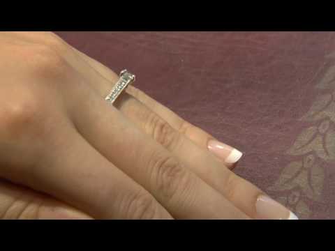 PR1037 Milgrain 0.66ct Side Stone Diamond Engagement ring