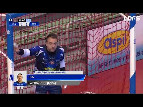 Paradas de Gus ElPozo Murcia - Aspil Vidal Ribera Navarra. J27, 1Div. LNFS