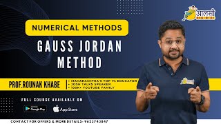 Gauss Jordan Method Made Easy | Aalsi Engineer | Rounak Sir | All Universities