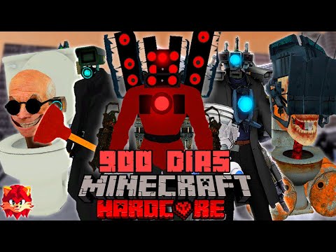I SURVIVED 900 days in a SKIBIDI TOILET Apocalypse in Minecraft HARDCORE and this happened...