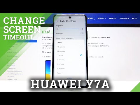 How to Activate Screen Timeout on HUAWEI Y7 – Screen Sleep Time