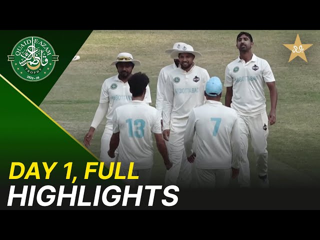 Full Highlights | Peshawar Region vs Abbottabad Region | Day 1 | QeAT 2025/26 | M2P1U