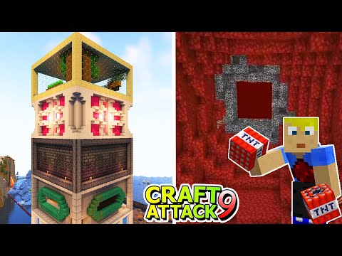 RIESIGES Bedrock Loch sprengen! Neue Turmetagen & mehr! - Minecraft Craft Attack 9 #88
