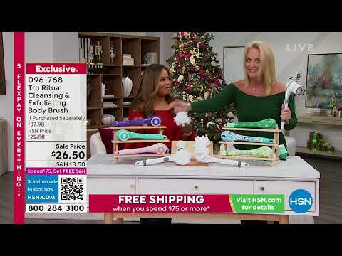 Tru Ritual Cleansing   Exfoliating Body Brush with Brush...