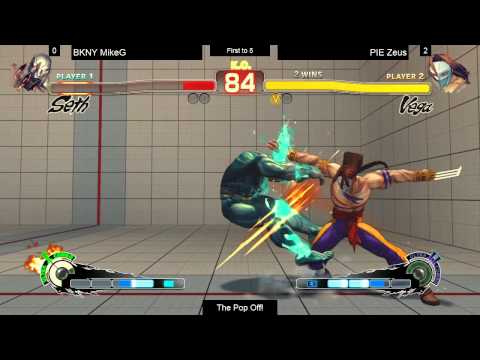 SSF4AE @ The Pop Off - BKNY MikeG (Seth) vs PIE Zeus (Vega)
