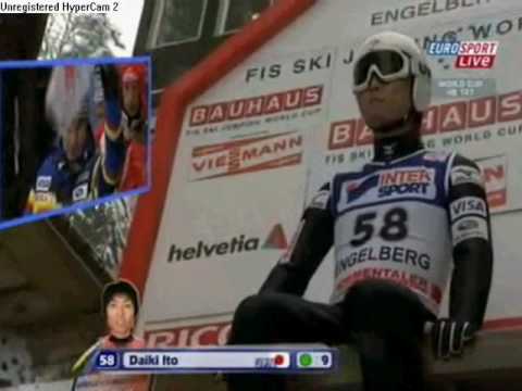 Puchar Swiata:  Daiki Ito 125 m Engelberg 19.12.2009