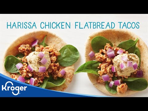 How to Make Harissa Chicken Flatbread Tacos | Kroger Recipes | Kroger