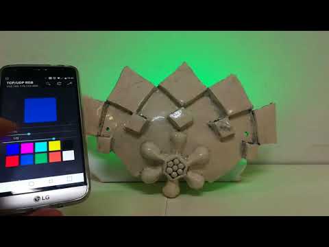 Dimostrazione funzionamento Lampada Neopixel comandata via WiFi